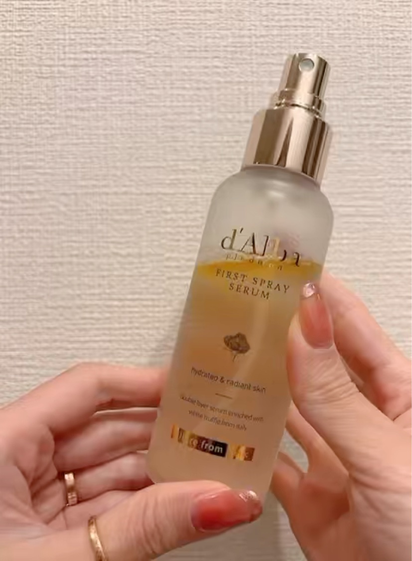 ダルバ ホワイトトリュフファーストスプレーセラム/ダルバ/ミスト状化粧水を使ったクチコミ（1枚目）