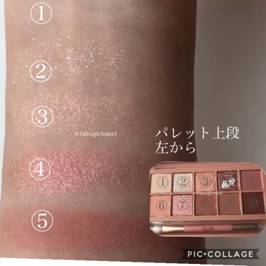 プロ アイ パレット 01 SIMPLY PINK/CLIO/アイシャドウパレットを使ったクチコミ（3枚目）