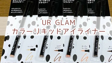 カラーリキッドアイライナー/U R GLAM/リキッドアイライナーを使ったクチコミ（1枚目）