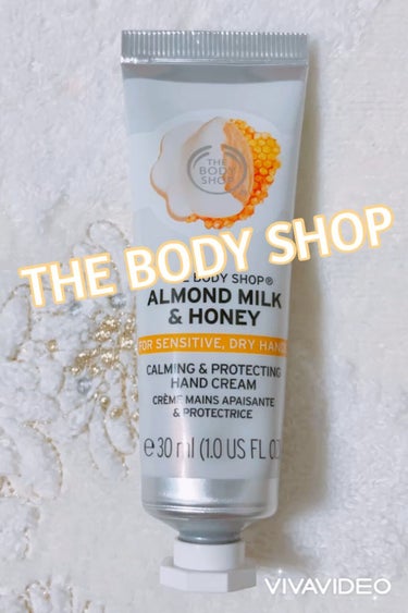 ハンドクリーム AM&H（アーモンドミルク＆ハニー）/THE BODY SHOP/ハンドクリームを使ったクチコミ（1枚目）