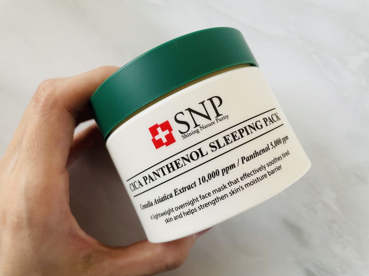 シカパンテノールスリーピングパック/SNP/フェイスクリームを使ったクチコミ（1枚目）