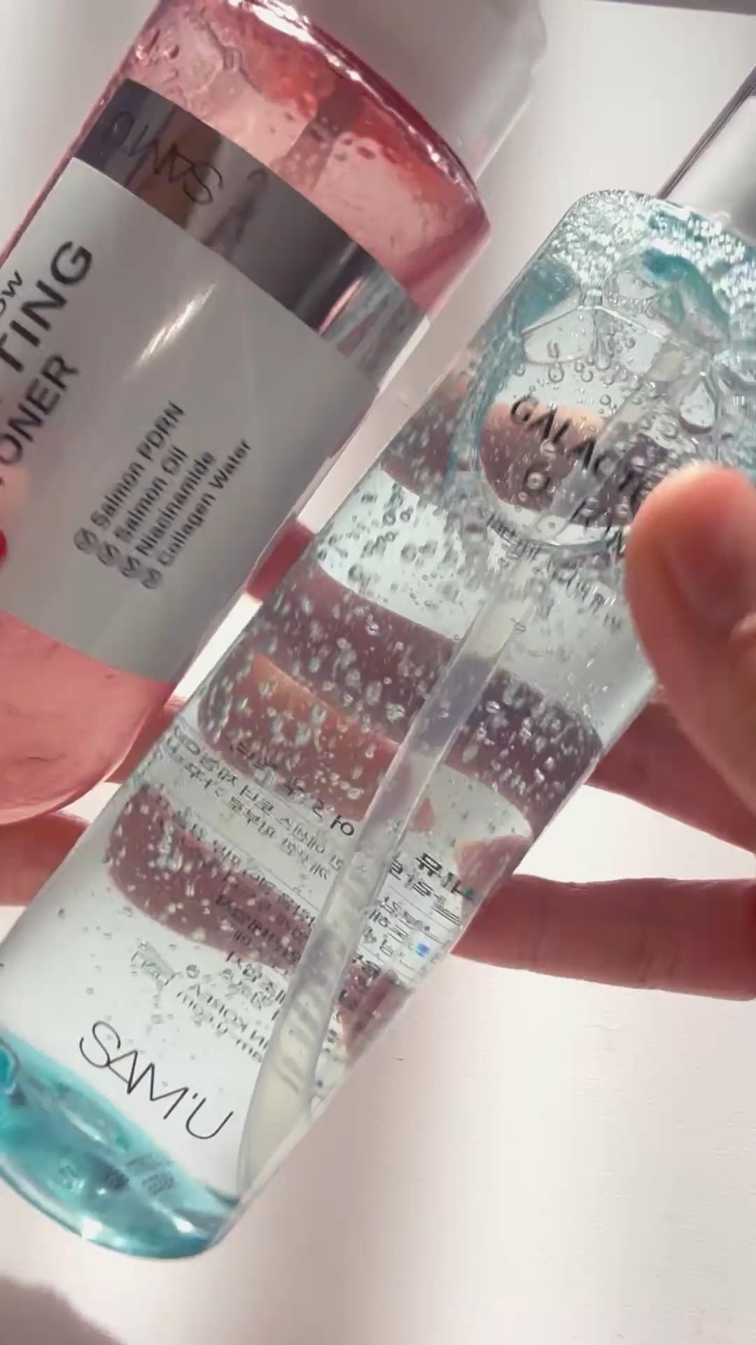 気に入りSAM'Uのトナー♡


ツヤを重視したい時は
PDRNリアルグロウフィッティングトナー✴️

重ねるほど輝く3段階のうるツヤレイアード🪄

1回「Water Glow 」 軽やかにうるおいを満たす
2回「Natural Glow