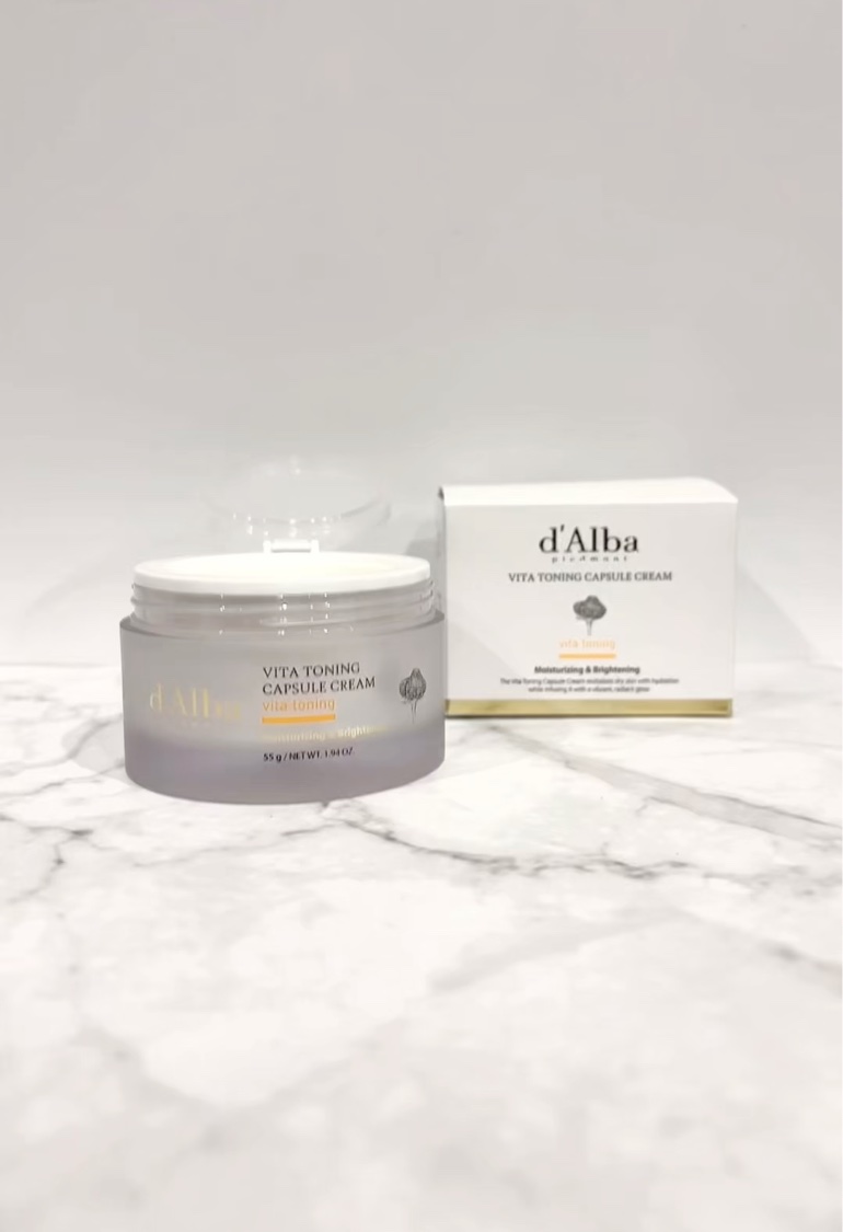 ビタトーニングカプセルクリーム/ダルバ/フェイスクリームを使ったクチコミ（3枚目）