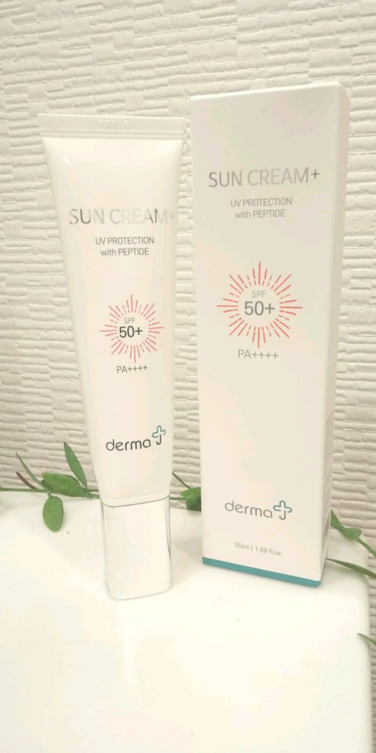 サンクリーム＋/ DermaJ/日焼け止めクリームを使ったクチコミ（1枚目）