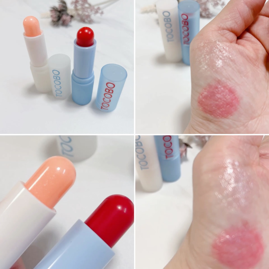 グラスティンティッドリップバーム/TOCOBO/リップバームを使ったクチコミ（2枚目）