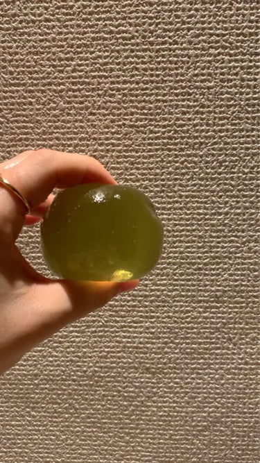 Jeju Green Tea Cleansing Ball/Ongredients/洗顔石鹸を使ったクチコミ（3枚目）