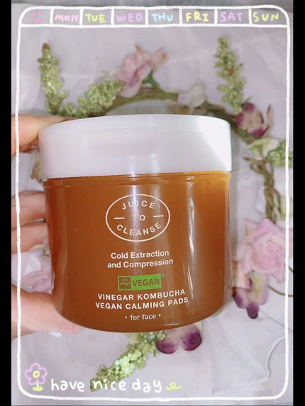 ビネガー コンブチャ ヴィーガン カーミングパッド/JUICE TO CLEANSE/トナーパッドの人気ショート動画