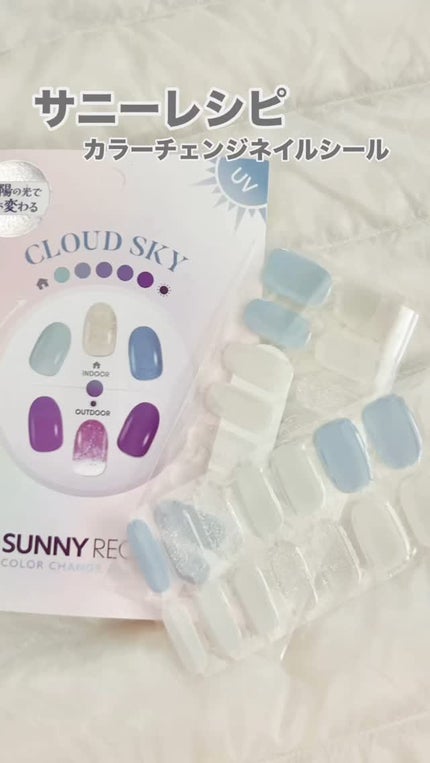 SUNNY RECIPE COLOR CHANGE GEL NAIL/SUNNY RECIPE/ネイルシールの人気ショート動画