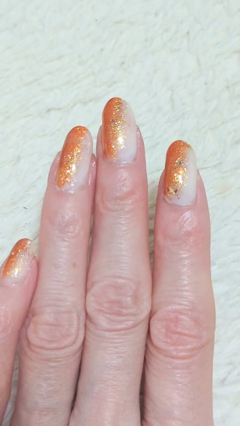 ネイルホリック ラメ トップコート 03 繊細ゴールド/ネイルホリック/ネイルトップコートを使ったクチコミ（1枚目）