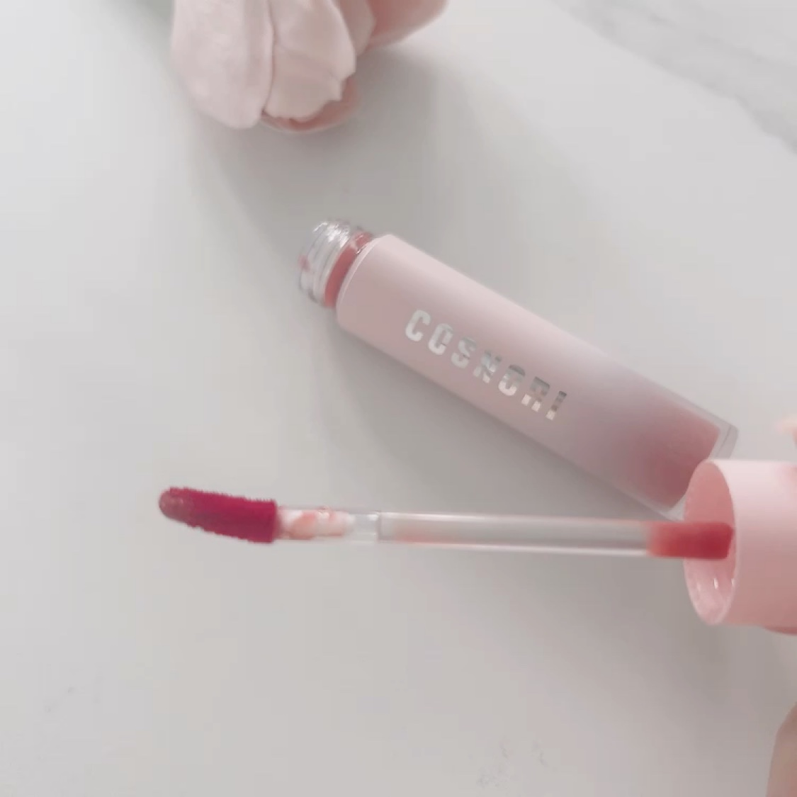 コスノリ ウォーターブラーリーティント/COSNORI/リップティントを使ったクチコミ（3枚目）