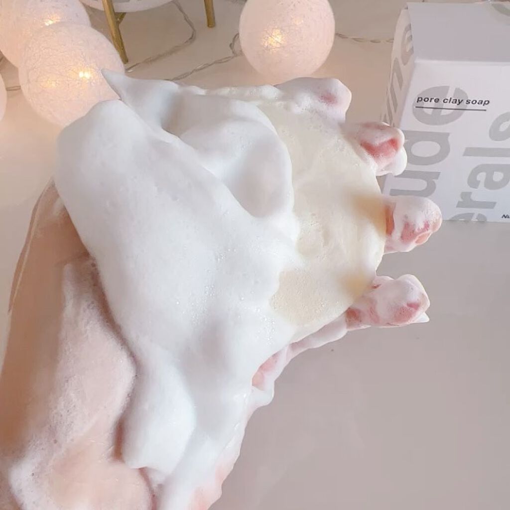 Nude ポアクレイソープ/ONLY MINERALS/洗顔石鹸の動画クチコミ2つ目
