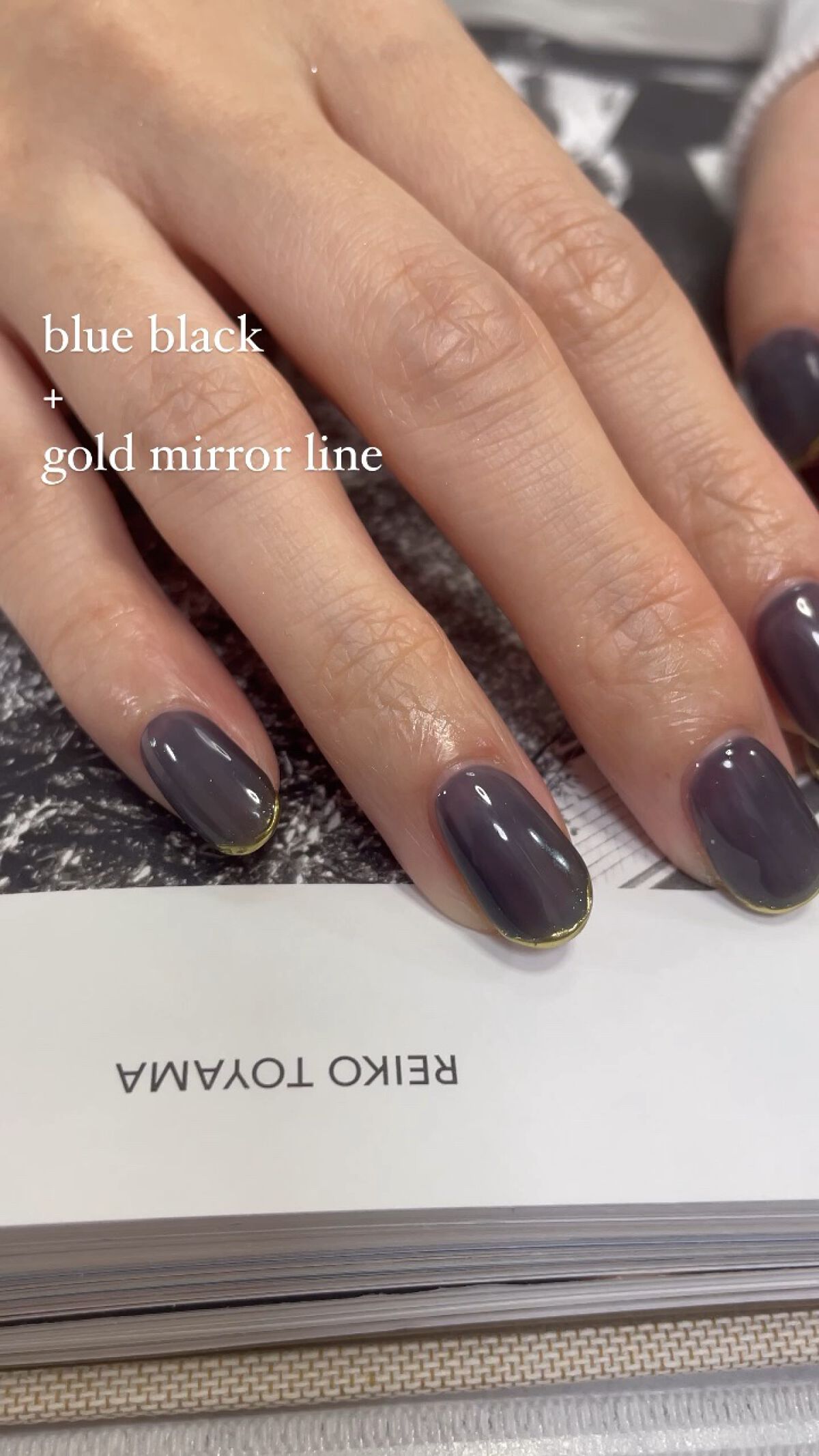 #ジェルネイル,#セルフネイル,#フレンチネイル,#ネイビーネイル,#ミラーネイル,#冬ネイルのネイルデザイン