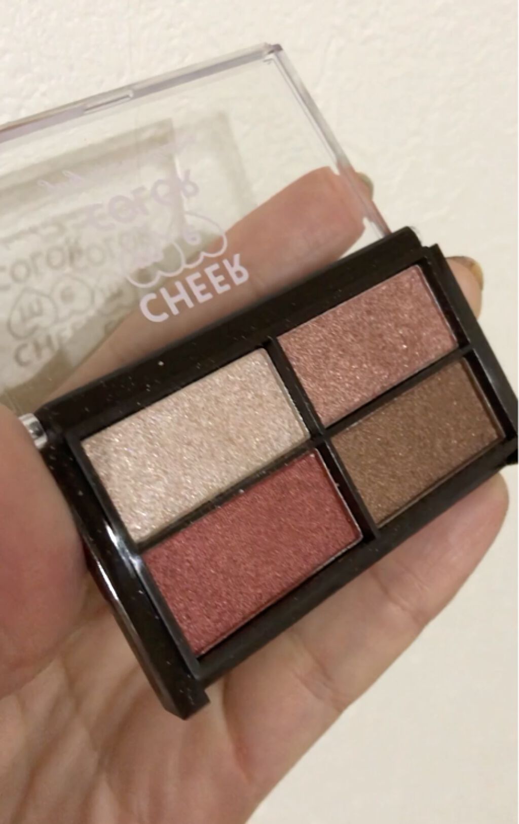 CHEER me COLOR アイシャドウ/セリア/アイシャドウパレットを使ったクチコミ（2枚目）
