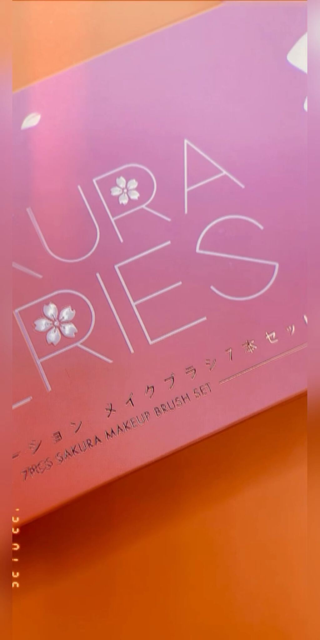 SIXPLUS 桜色グラデーション　メイクブラシ 7本セット/SIXPLUS/メイクブラシの動画クチコミ3つ目