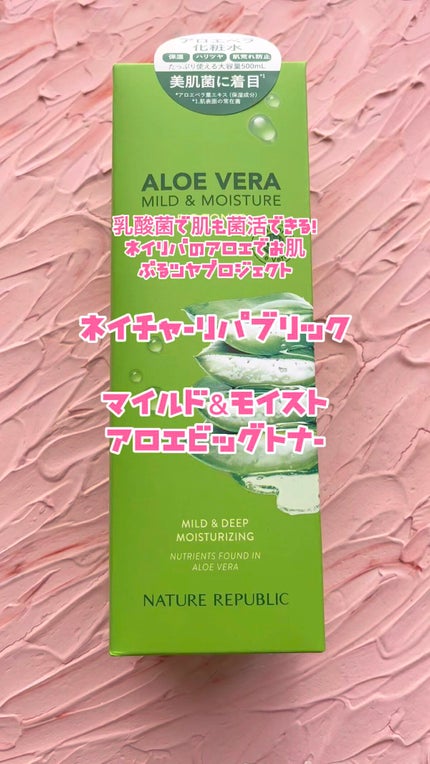 マイルド&モイスチャー アロエビッグトナー/ネイチャーリパブリック/化粧水を使ったクチコミ(1枚目)