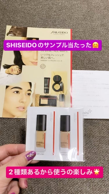 シンクロスキン セルフリフレッシング ファンデーション 220 Linen/SHISEIDO/リキッドファンデーションを使ったクチコミ（1枚目）