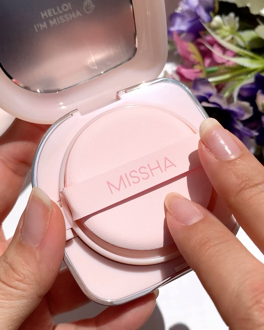 ミシャ グロウ クッション ファンデーション(ルミナスカバー)/MISSHA/クッションファンデーションの動画クチコミ4つ目