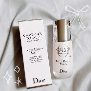 #レビュー 
Dior ／
カプチュール トータル セル ENGY スーパー セラム

【商品詳細】
◆美容液
満たされるようなふっくらとしたハリのある、なめらかな美しい肌へ導く
◆マダガスカル産のロン