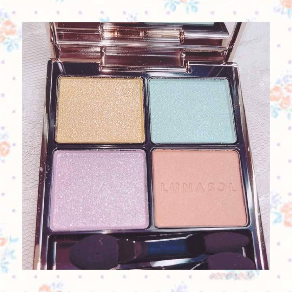 アイカラーレーション EX30 Mermaid Rhapsody/LUNASOL/アイシャドウパレットを使ったクチコミ（2枚目）