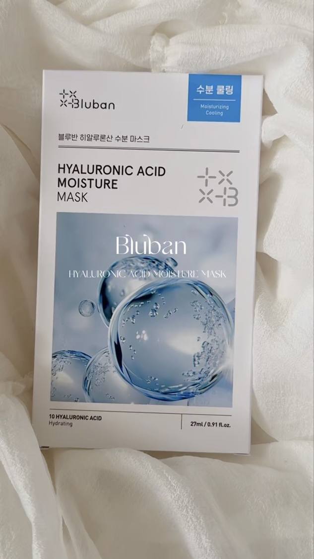 Bluban
@blubanlab @blubanlab.jp

HYALURONIC ACID MOISTURE MASK
密着性と保湿力に優れたスキンフィットシート🤍
肌への刺激を抑えてしっとりとしたハリのあるゲルリングシート✨

乾