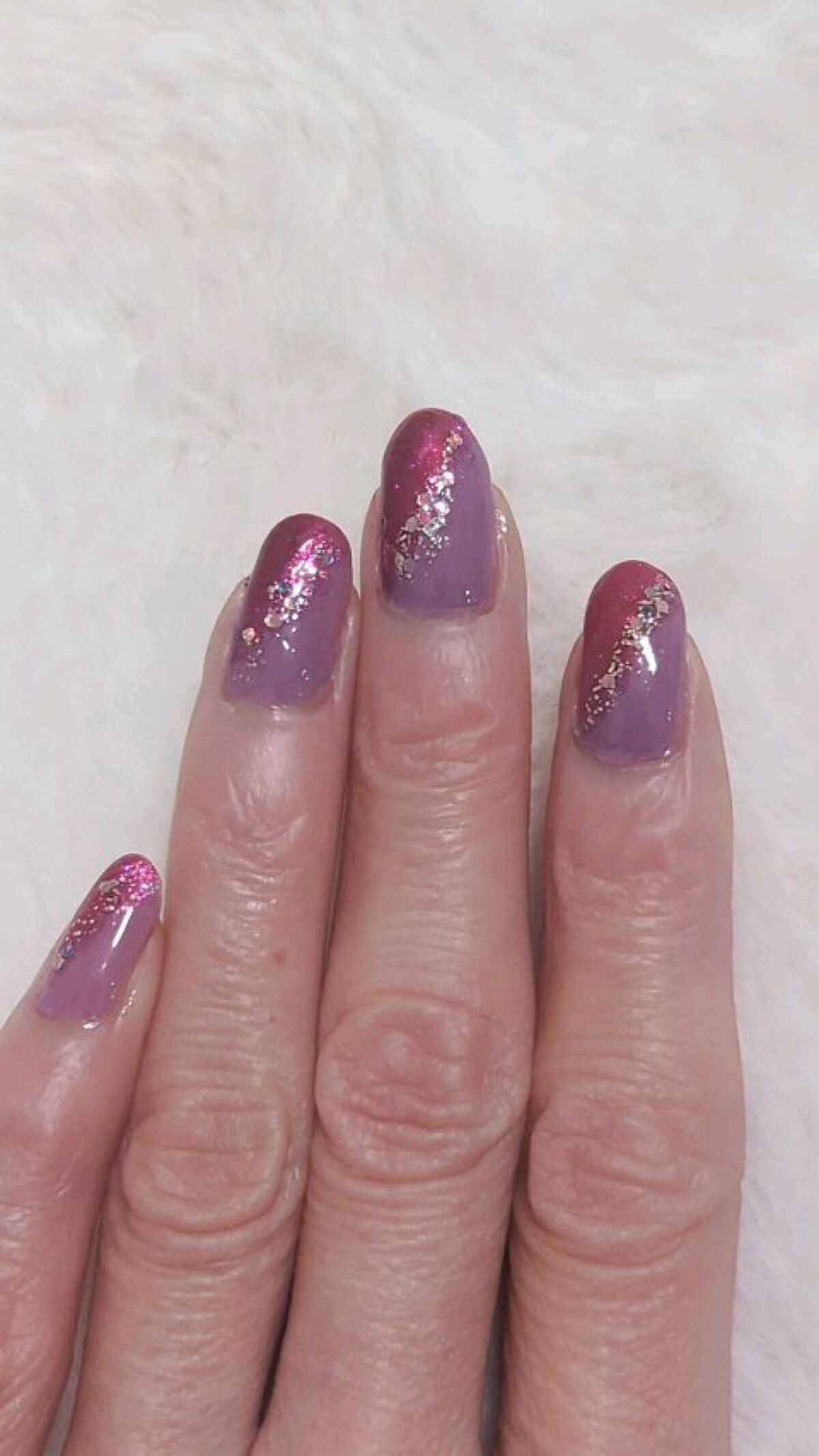 グリッタリーネイル/パラドゥ/マニキュアを使ったクチコミ（1枚目）