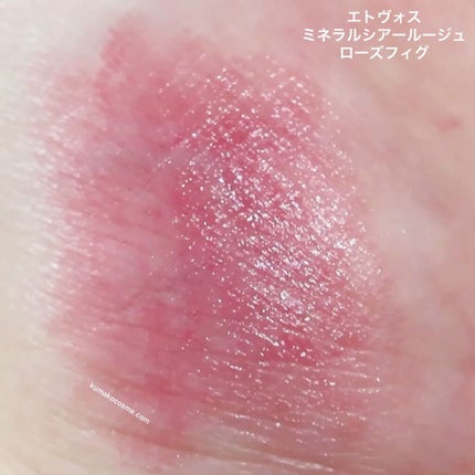 ミネラルシアールージュ/エトヴォス/口紅を使ったクチコミ(3枚目)