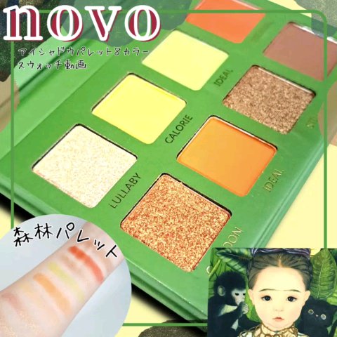 アイシャドウ パレット 8カラー/NOVO/アイシャドウパレットの動画クチコミ1つ目