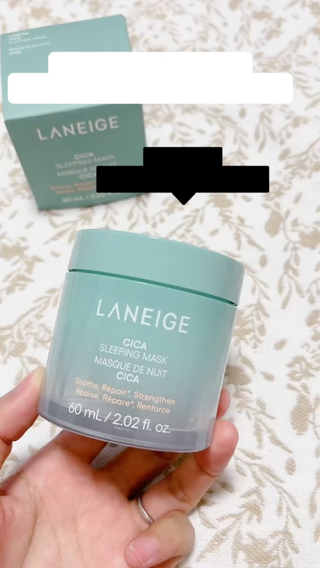シカスリーピングマスク N/LANEIGE/フェイスクリームを使ったクチコミ（1枚目）