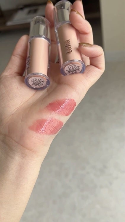 ボンディンググロウリップスティック/Laka/口紅の動画クチコミ5つ目