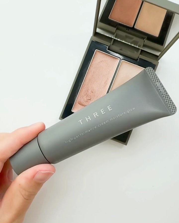 THREE THREE ハイパフォーマンスクリームモイスチャーグローのクチコミ「@mimimi_cosme ◁ 他の投稿はこちら👈

【ハイライトがファンデになった!?】TH.....」（3枚目）