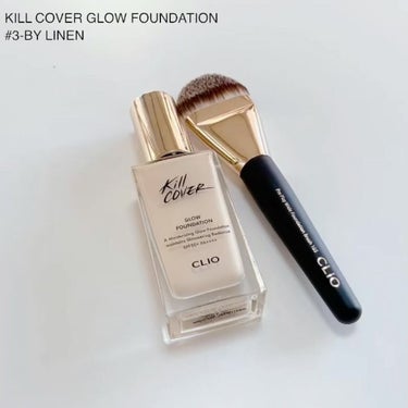 CLIO キルカバー グロウ ファンデーションのクチコミ「.
【CLIO】
KILL COVER  GLOW FOUDATION
＃3-BY LINEN.....」（2枚目）