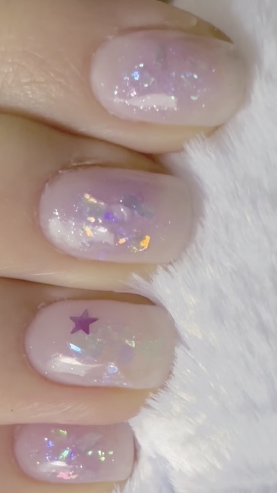 ホログラム/セリア/ネイルチップ・パーツを使ったクチコミ（1枚目）
