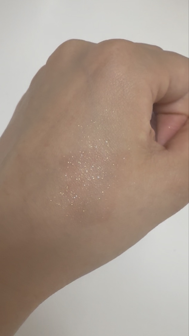  シアー グリッターアイズ 55 バブル(BUBBLE)/KiSS/単色アイシャドウを使ったクチコミ（2枚目）