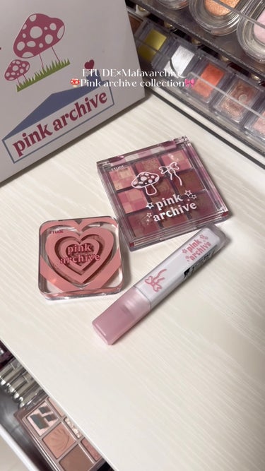 ETUDE フィクシングティント ベルベットのクチコミ「ETUDE×Mafavarchive💗
Pink archive collection🍄🎀
⁡.....」（1枚目）