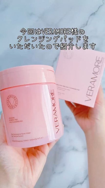 ローズ&ティーツリークレンジングパッド/VERAMORE/クレンジングシートの人気ショート動画
