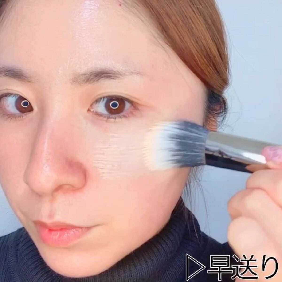 ファンデーションブラシ/ブリリアージュ/メイクブラシを使ったクチコミ（2枚目）