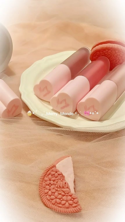 ミルクハートティントリップアンドチーク/Merrymonde/リップティントの動画クチコミ3つ目