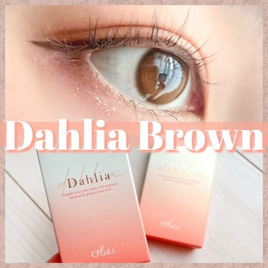 ダリアブラウンマンスリー (DAHLIA BROWN monthly)/OLOLA/１ヶ月（１MONTH）カラコンを使ったクチコミ（1枚目）