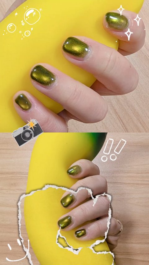 📍ネイル工房
5本セット福袋に入っていた
🎗5ミクロン マグネット カラーver🎗 13を
早速使用してみました👉🏻👈🏻///

冬☃️って感じの、
抹茶カラーで嬉しい🫢❣️

マグの動きめっちゃ良くて
セルフネイル💅ほぼ