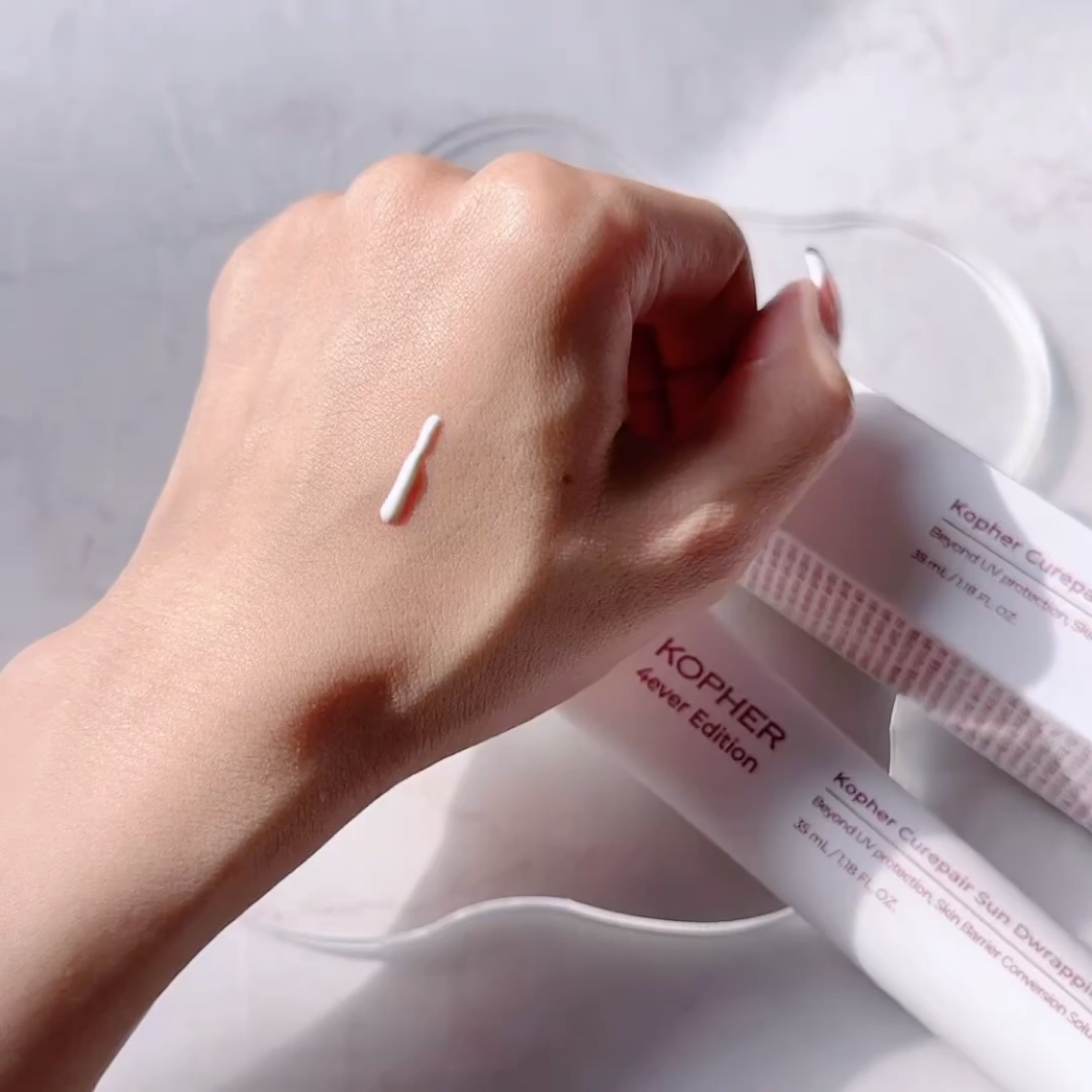 キュリペアサンドラッピング/KOPHER/日焼け止めクリームを使ったクチコミ（3枚目）