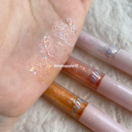 シュガー トゥインクル リキッド グリッター/PERIPERA/グリッターを使ったクチコミ(5枚目)
