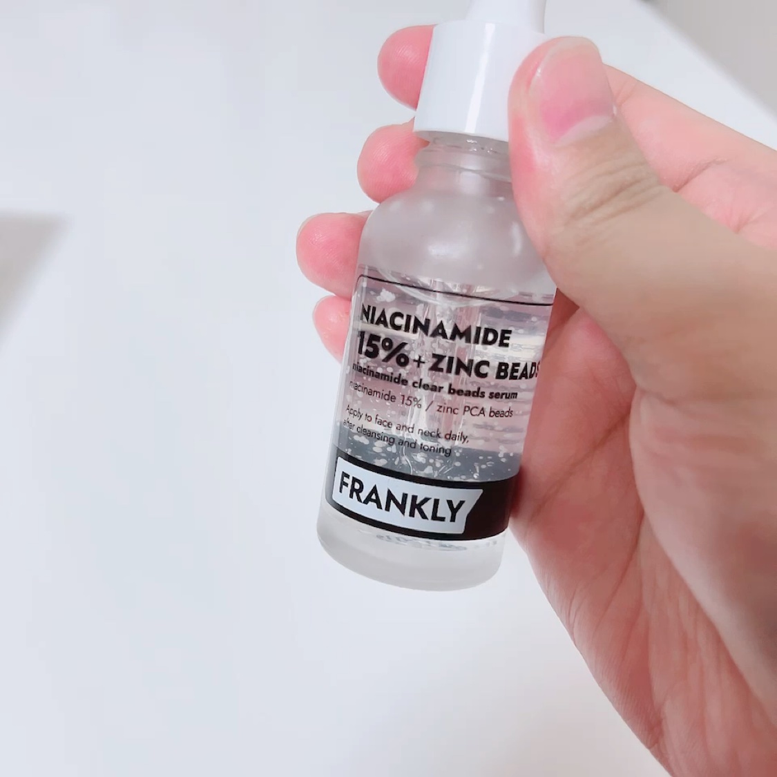 ナイアシンジンクビーズセラム/Frankly/美容液を使ったクチコミ（3枚目）