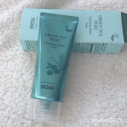 グリーンティーピュアクレンジングバームチューブ/YADAH/クレンジングバームの人気ショート動画