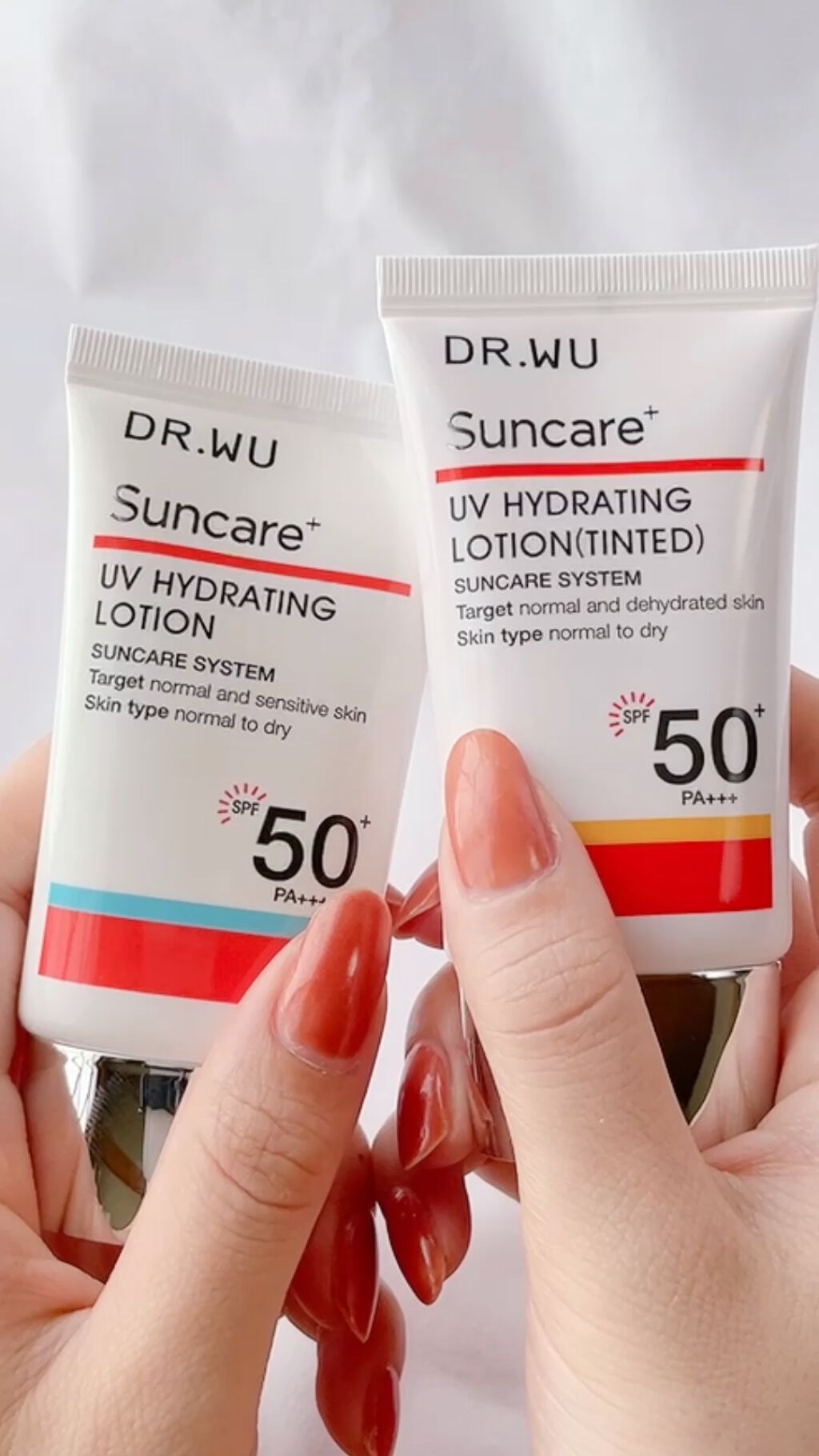 サンスクリーン+モイスト（色付き）＜日焼け止め＞/DR.WU/日焼け止めローションを使ったクチコミ（1枚目）