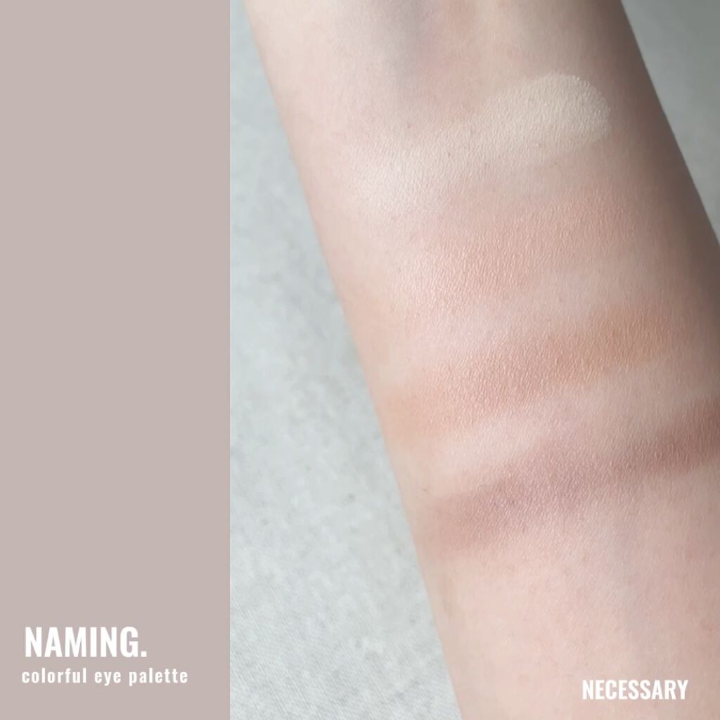 COLORFUL EYE PALETTE/NAMING./アイシャドウパレットを使ったクチコミ（2枚目）