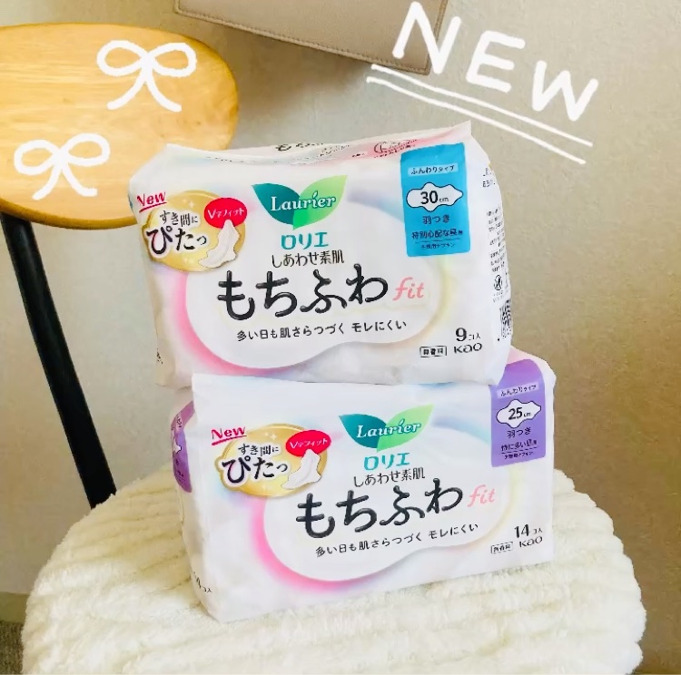 ロリエ もちふわ fit 25cm 羽つき 14コ入 (医薬部外品 )/ロリエ/ナプキンを使ったクチコミ（1枚目）