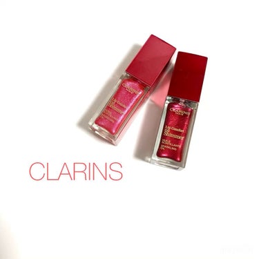 コンフォート リップオイル シマー 08 バーガンディーワイン(限定)/CLARINS/リップグロスを使ったクチコミ（1枚目）