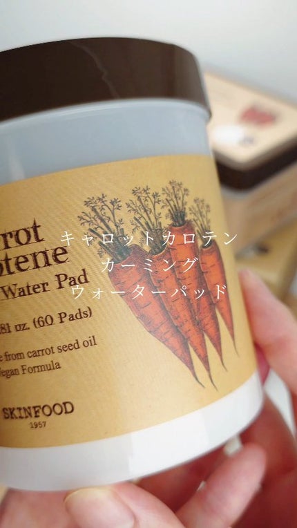 キャロットカロテン カーミングウォーターパッド/SKINFOOD/トナーパッドの人気ショート動画