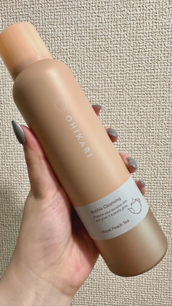 バブルクレンジング ロイヤルピーチティー/OHIKARI/クレンジングクリームの動画クチコミ1つ目