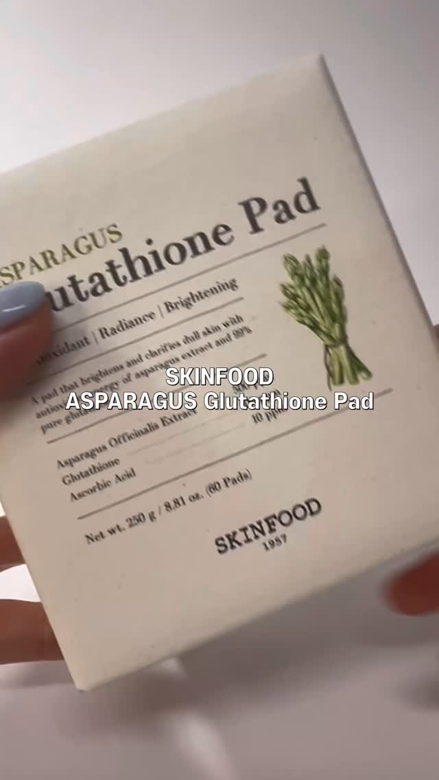 アスパラガスグルタチオンパッド/SKINFOOD/トナーパッドの動画クチコミ1つ目